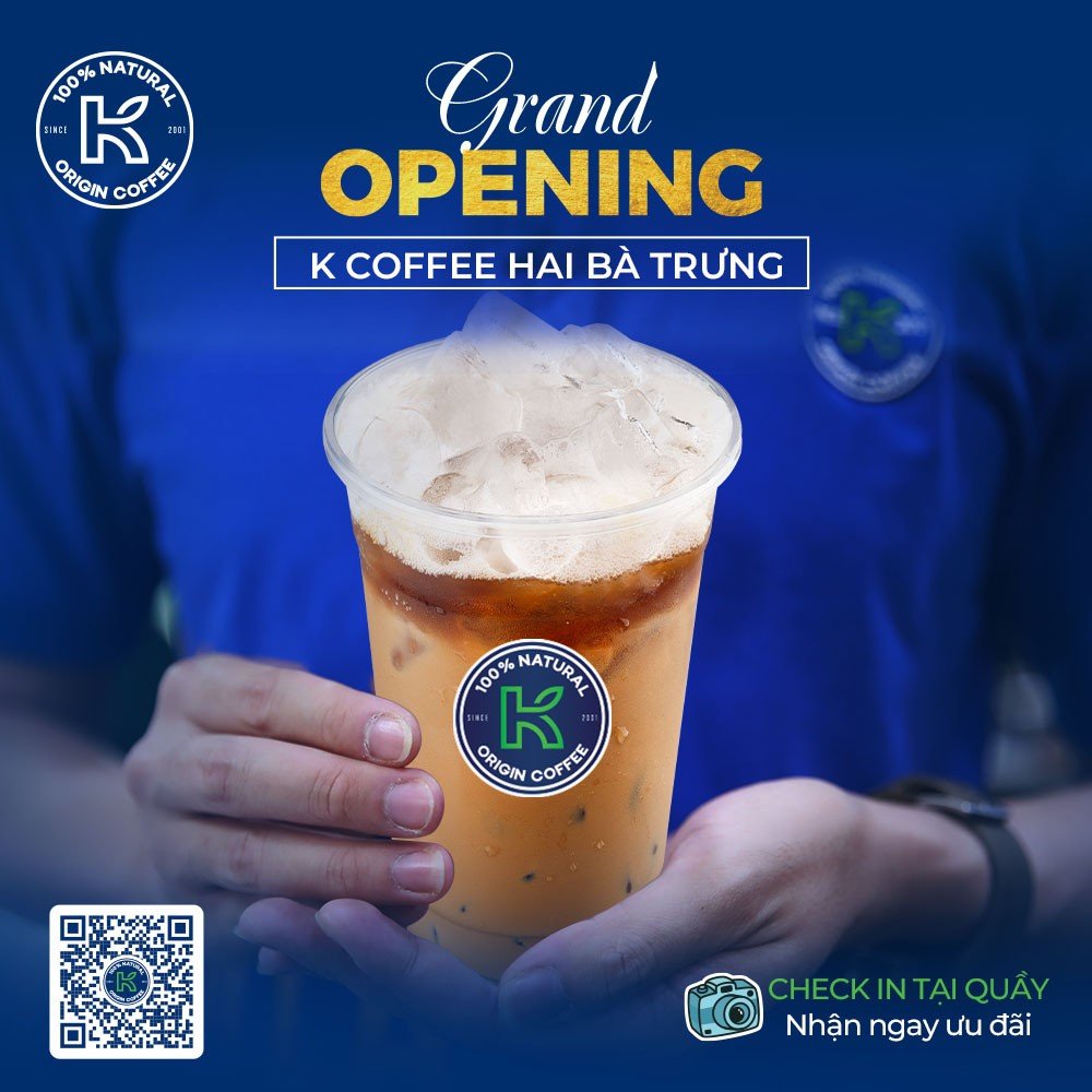 K COFFEE 135 HAI BÀ TRƯNG PHƯỜNG BẾN NGHÉ QUẬN 1 CHÍNH THỨC ĐI VÀO HOẠT ĐỘNG  K COFFEE 135 HAI BÀ TRƯNG PHƯỜNG BẾN NGHÉ QUẬN 1 CHÍNH THỨC ĐI VÀO HOẠT ĐỘNG